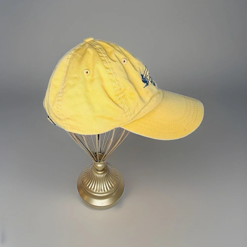 Imperial Gore Creek Flyfisherman Hat Vail Colorado Fishing Yellow Dad Cap Strap